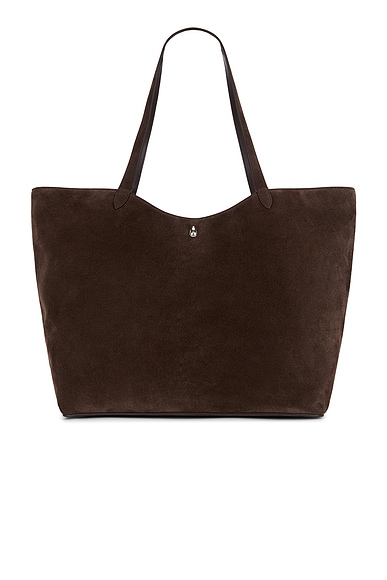 Jenni Kayne Suede Agnes Tote Bag in Chocolate
