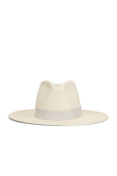 Janessa Leone Hamilton Packable Hat in Ivory