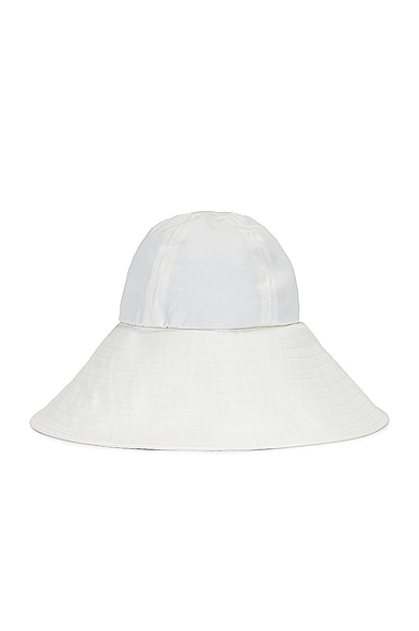 Janessa Leone Franco Packable Hat in Cream