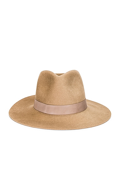 Janessa Leone Luca Packable Hat in Beige
