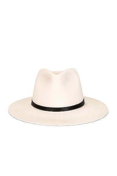 Janessa Leone Luca Packable Hat in Cream