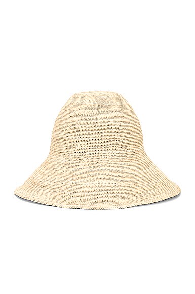 Janessa Leone Teagan Packable Hat in Beige
