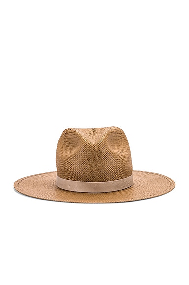 Janessa Leone Adriana Packable Hat in Brown