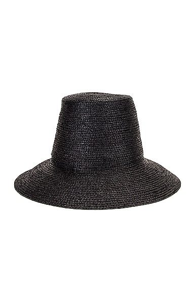 Janessa Leone Wes Packable Hat in Black 