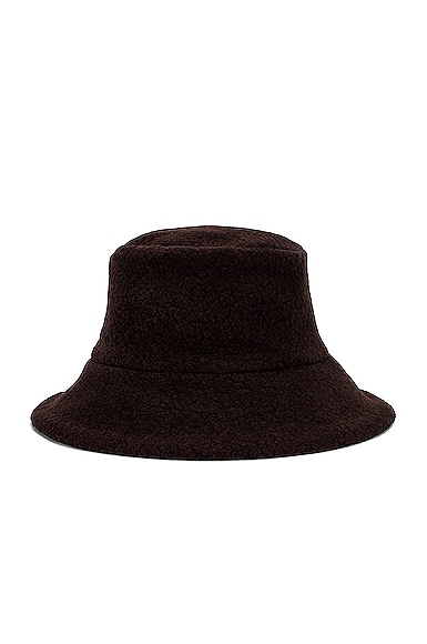 Janessa Leone Rivi Bucket Hat in Brown