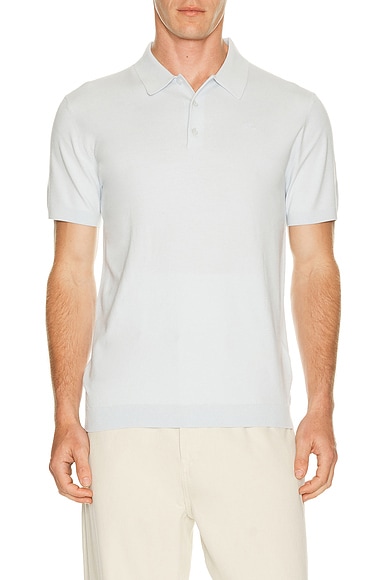 J.Lindeberg Ridge Knitted Polo in SKYWRITING