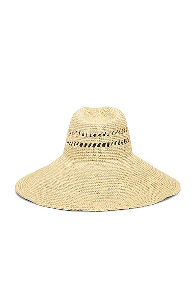 Shop Janessa Leone Harlow Hat In Natural