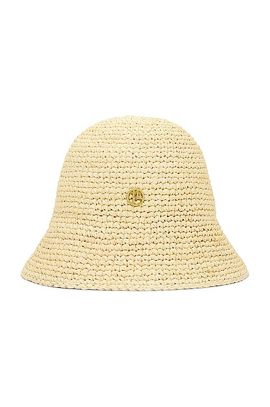 JANESSA LEONE 麦わら帽子 Janessa Leone Felix Straw Bucket Hat | Shopbop