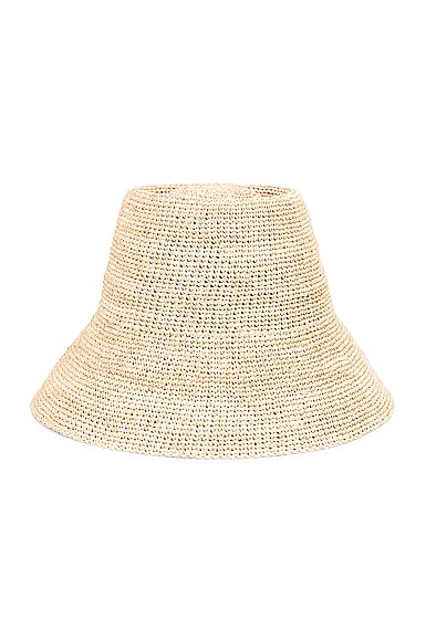 Shop Janessa Leone Felix Packable Hat In Natural