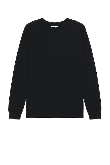 JOHN ELLIOTT Cotton Cashmere Pullover in Black