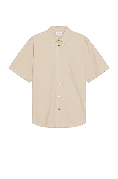 John Elliott Ss Cloak Button-up Shirt In Dust