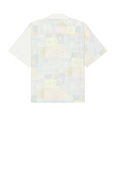 Shop John Elliott Camp Shirt In Super Bloom Grid