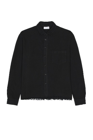 JOHN ELLIOTT Hemi Oversized Shirt Solid in Black