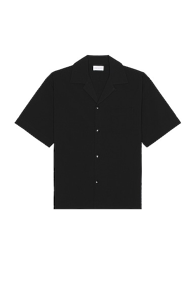 JOHN ELLIOTT Camp Shirt Solid in Black
