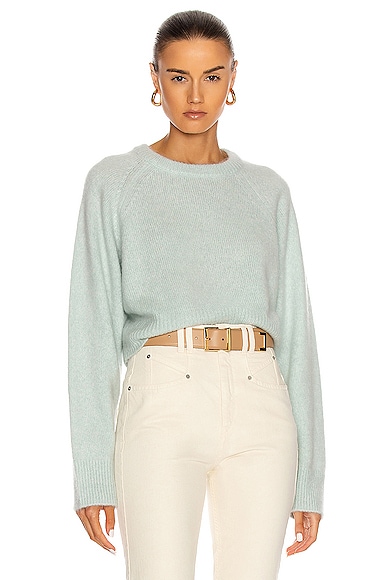 Cashmere Blend Cropped Crew Sweater