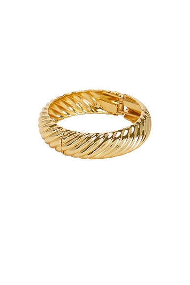 Jordan Road Allegra Bangle Bracelet in 18k Gold Plated Brass