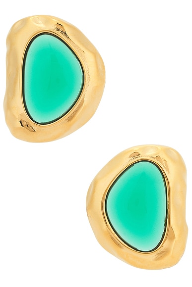Jordan Road Esme Earrings in 14k Gold Plated Brass & Resin