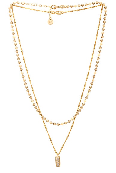 Jordan Road Jewelry Rendezvous Necklace Stack in 18k Gold Plated Brass
