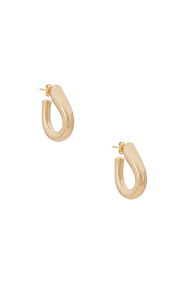 Jordan Road Jewelry Tear Drop Hoop Earrings In 18k Gold Filled