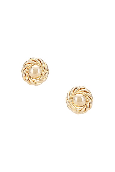Coco Earrings in Metallic Gold
