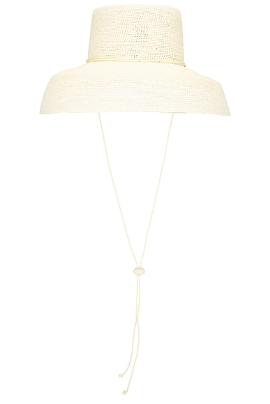 Johanna Ortiz Fierce Muse Hat in Ecru