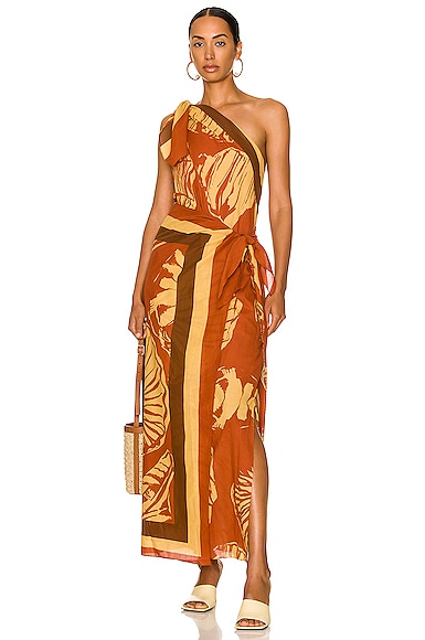 Among Seaweed Ankle Dress