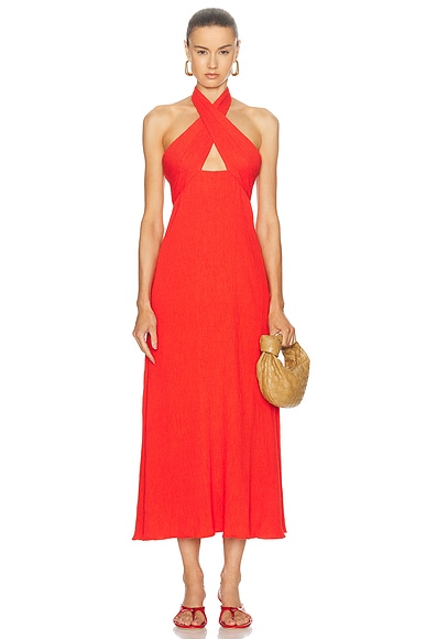 Zimmermann Sunray Picnic Dress in Aragon Cream FWRD