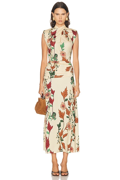 Hibiscus Compass Ankle Dress