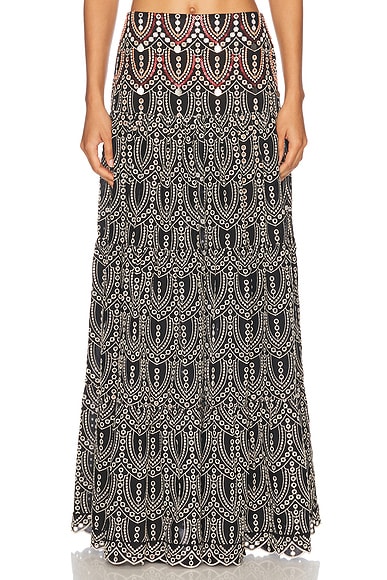 Palm Rhythm Maxi Skirt