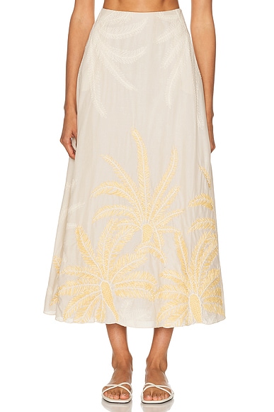 Pictographs Ankle Skirt