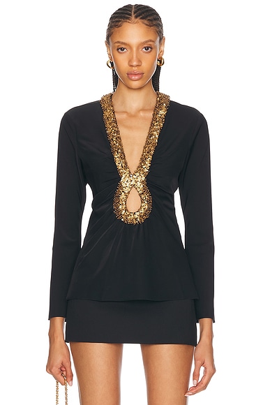 Johanna Ortiz Sensual Aura Top in Black