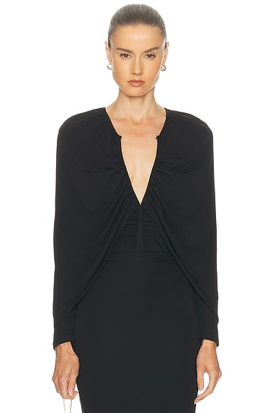 Johanna Ortiz Starlight Bodysuit in Black