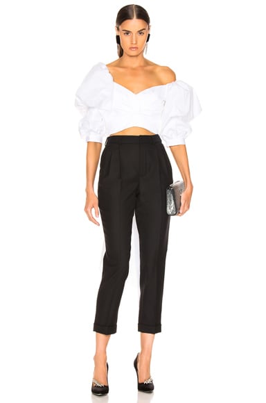 Johanna Ortiz Pearl City Top in Off White | FWRD