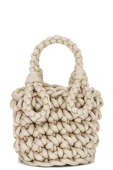 Johanna Ortiz Nautical Chic Mini Bucket Bag in Silver