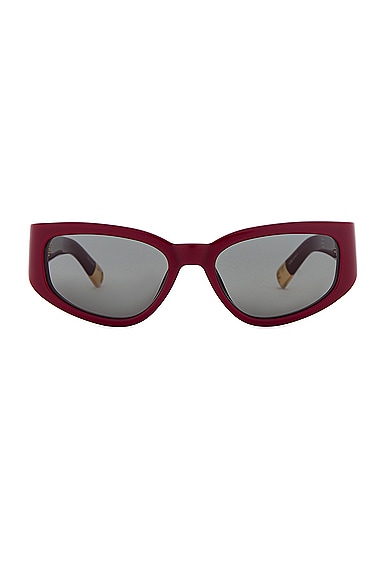 JACQUEMUS Les Lunettes Gala in Burgundy