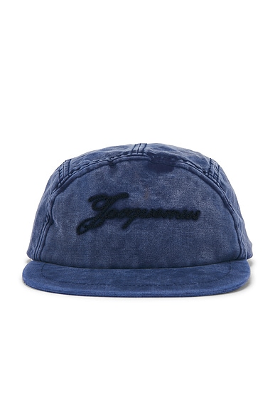JACQUEMUS La Casquette Gardian in Blue