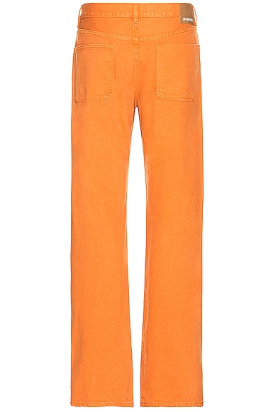 Jacquemus Orange Le Raphia 'le De Nîmes Suno' Jeans | ModeSens