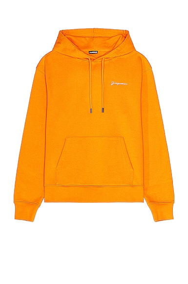 JACQUEMUS Le Sweatshirt Brode in Orange