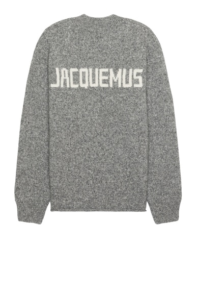 Le Pull Jacquemus in Light Grey