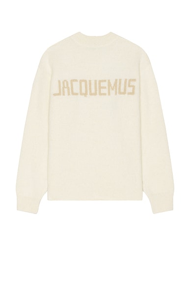 JACQUEMUS Le Pull Jacquemus in Light Beige