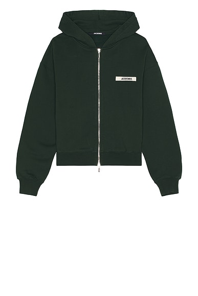 Le Hoodie Zip Gros Grain