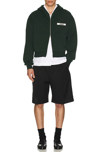 Le Hoodie Zip Gros Grain