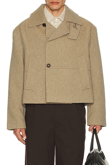 JACQUEMUS Le Caban Carre in Beige