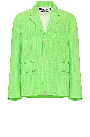 Jacquemus La Veste Bacio In Green