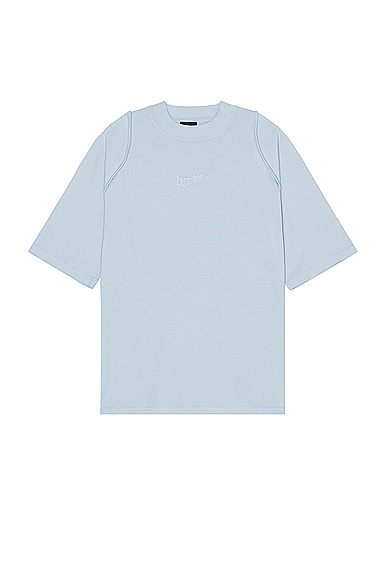 JACQUEMUS Le T-Shirt Camargue in Light Blue