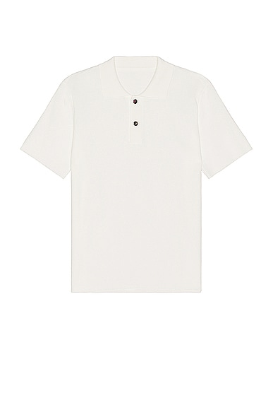 Le Polo Maille in White