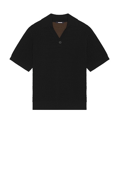 JACQUEMUS Le Polo Scala in Black