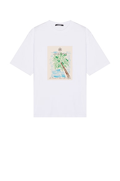 JACQUEMUS Le T-Shirt Marino in Arty Hotel White