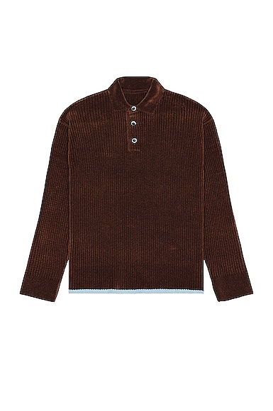 JACQUEMUS Le Polo Duci in Brown