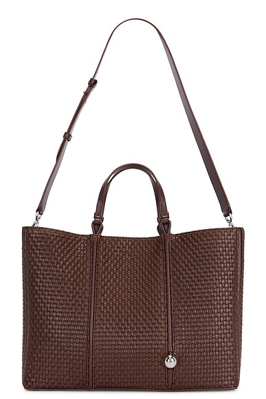 【関税＆送料込み】Jacquemus Le Cabas Marino E/W JACQUEMUS Le Cabas Marino Horizontal Tote in Dark Brown | FWRD